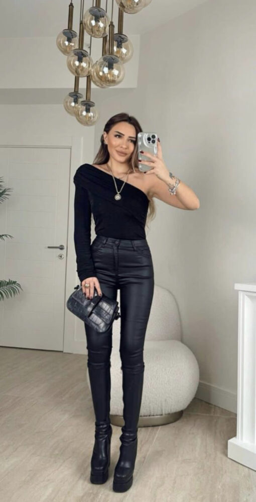 GIANA one shoulder - Black