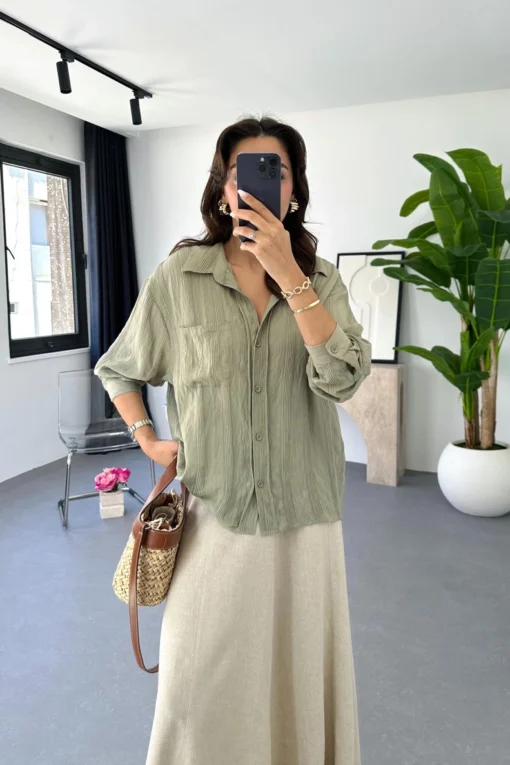 Alaa Shirt - haki - Image 3