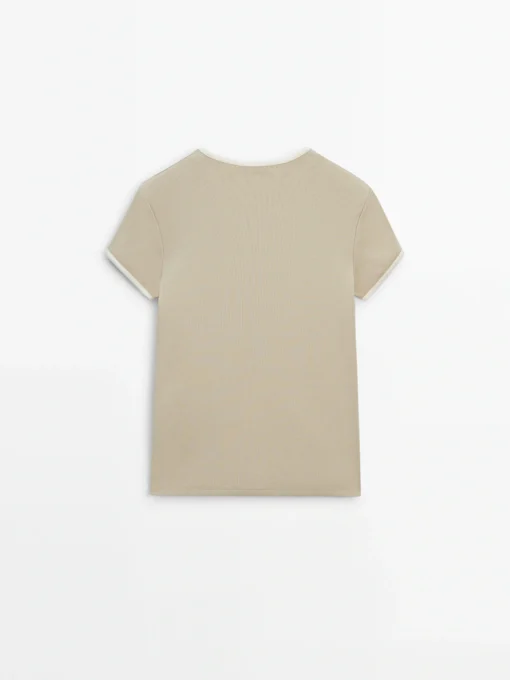 Deema t shirt- dark beige - Image 2