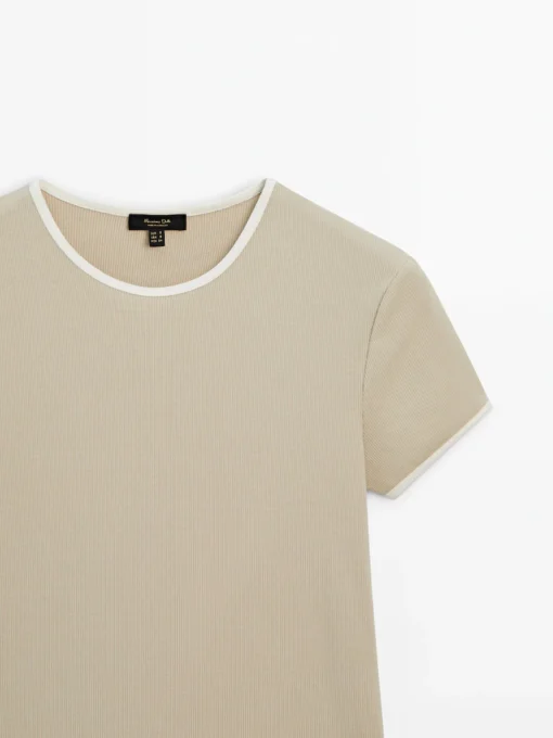 Deema t shirt- dark beige - Image 3