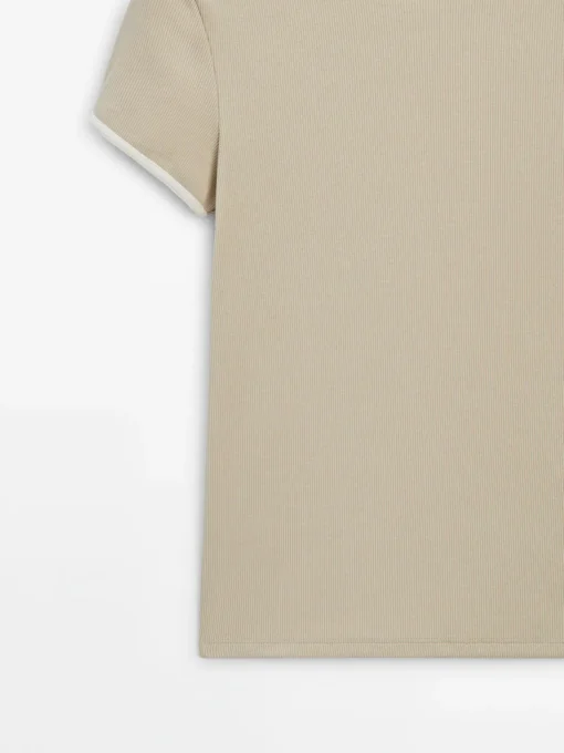 Deema t shirt- dark beige - Image 4