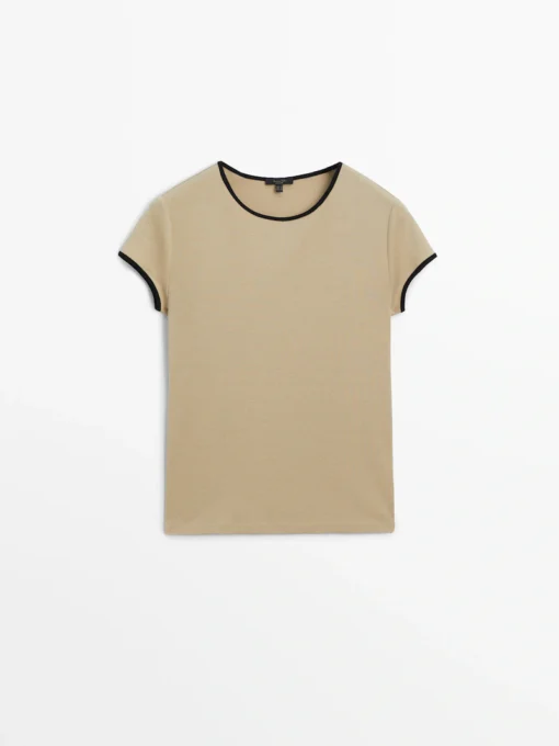 Deema t shirt- dark beige - Image 3