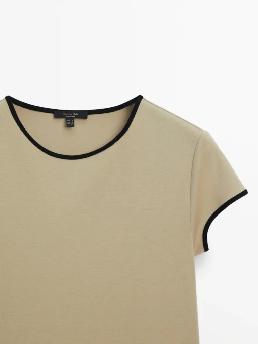 Deema t shirt- dark beige - Image 2