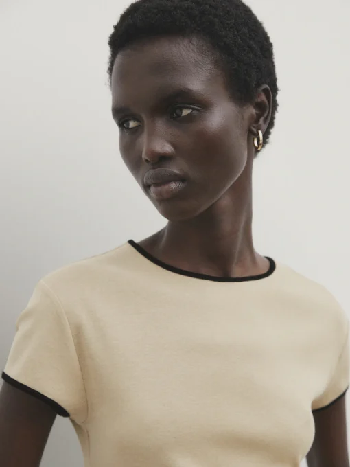 Deema t shirt- dark beige - Image 4