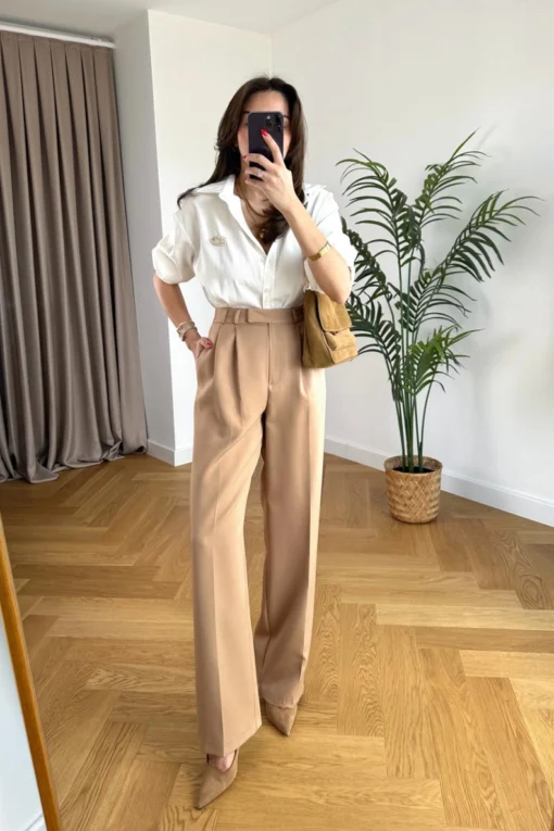 Anastasia pants – light camel - Image 2