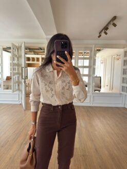 Mira shirt- Off white