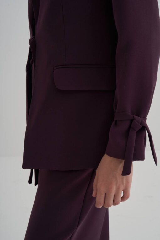 Rita Blazer- burgundy - Image 3