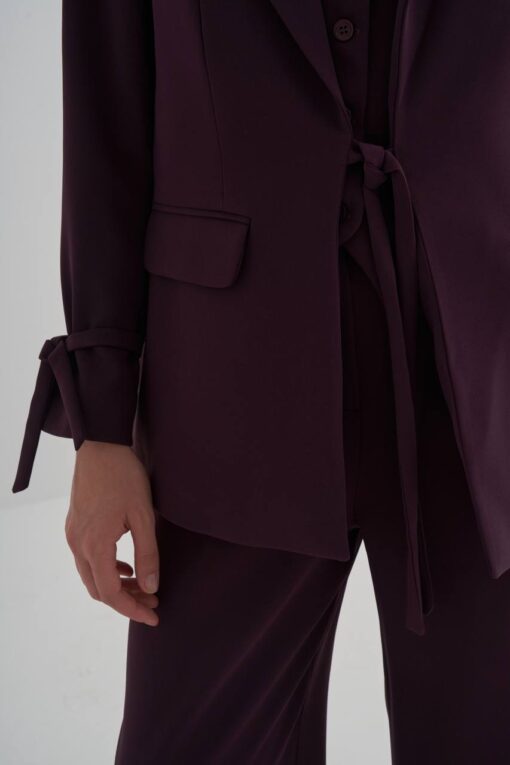 Rita Blazer- burgundy - Image 4