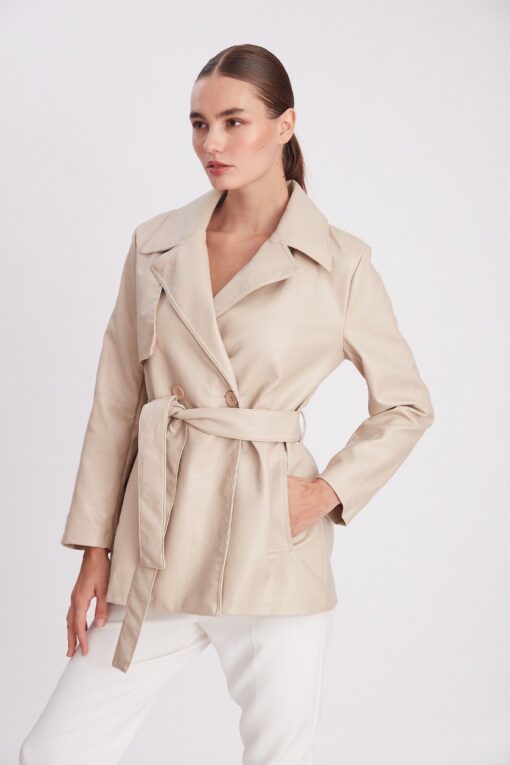 Rasha jacket- Creamy