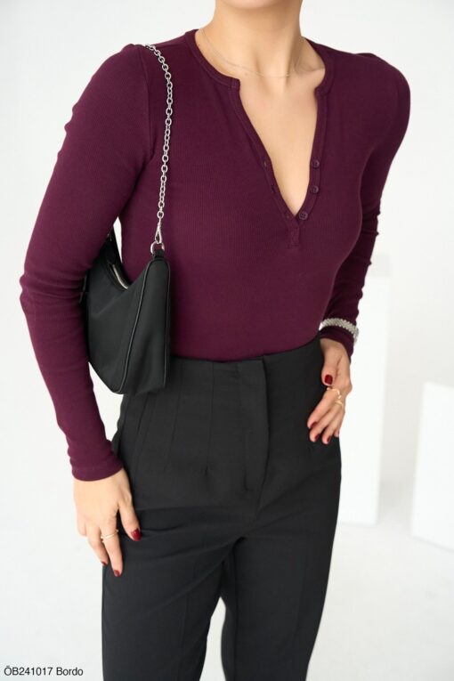 Malak TOP -burgundy - Image 9