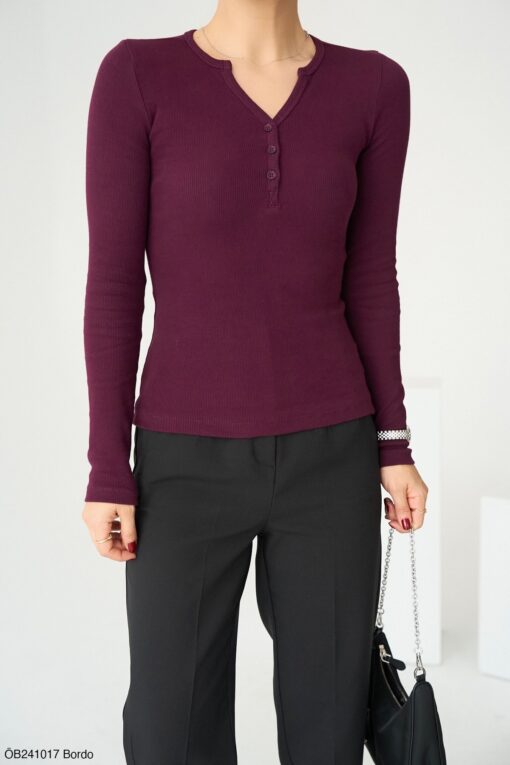 Malak TOP -burgundy