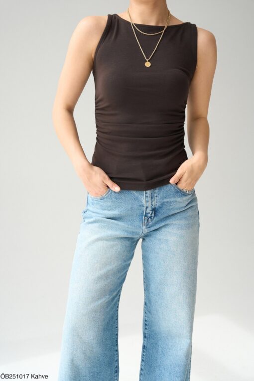 KARMA TOP-BROWN - Image 2