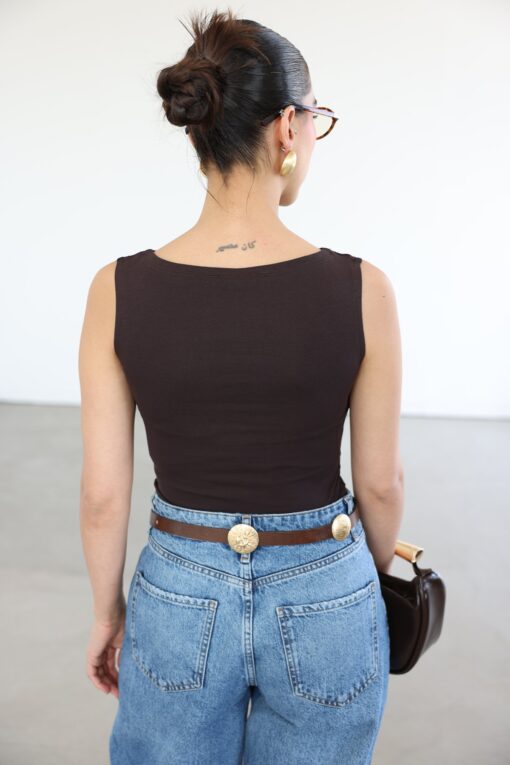 KARMA TOP-BROWN - Image 7